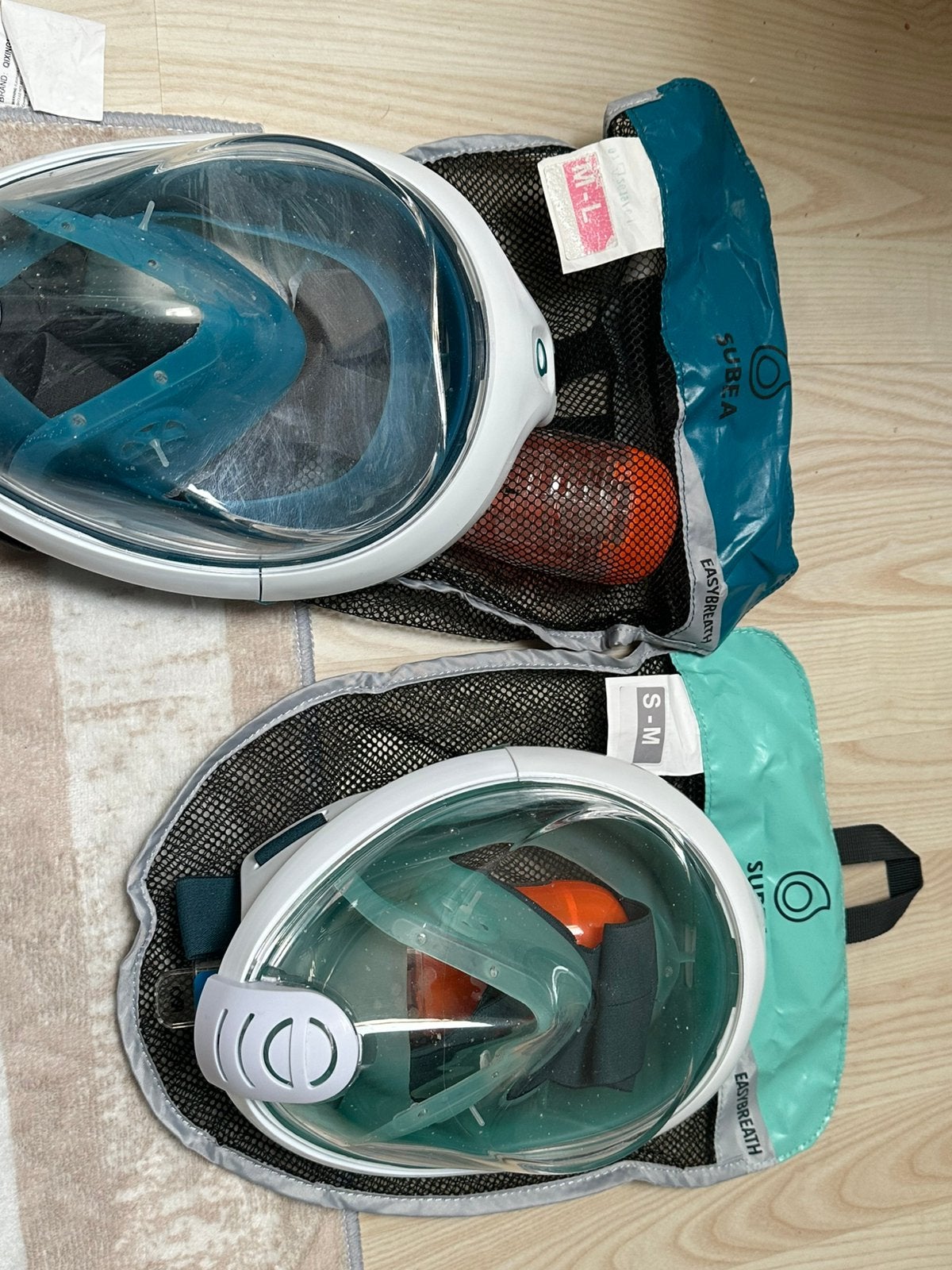Twee x snorkel, Ophalen, Zo goed als nieuw