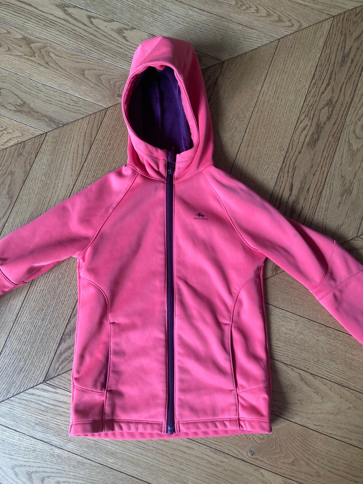 Quechua soft shell jas 116, Ophalen of Verzenden, Gebruikt, Jongen of Meisje