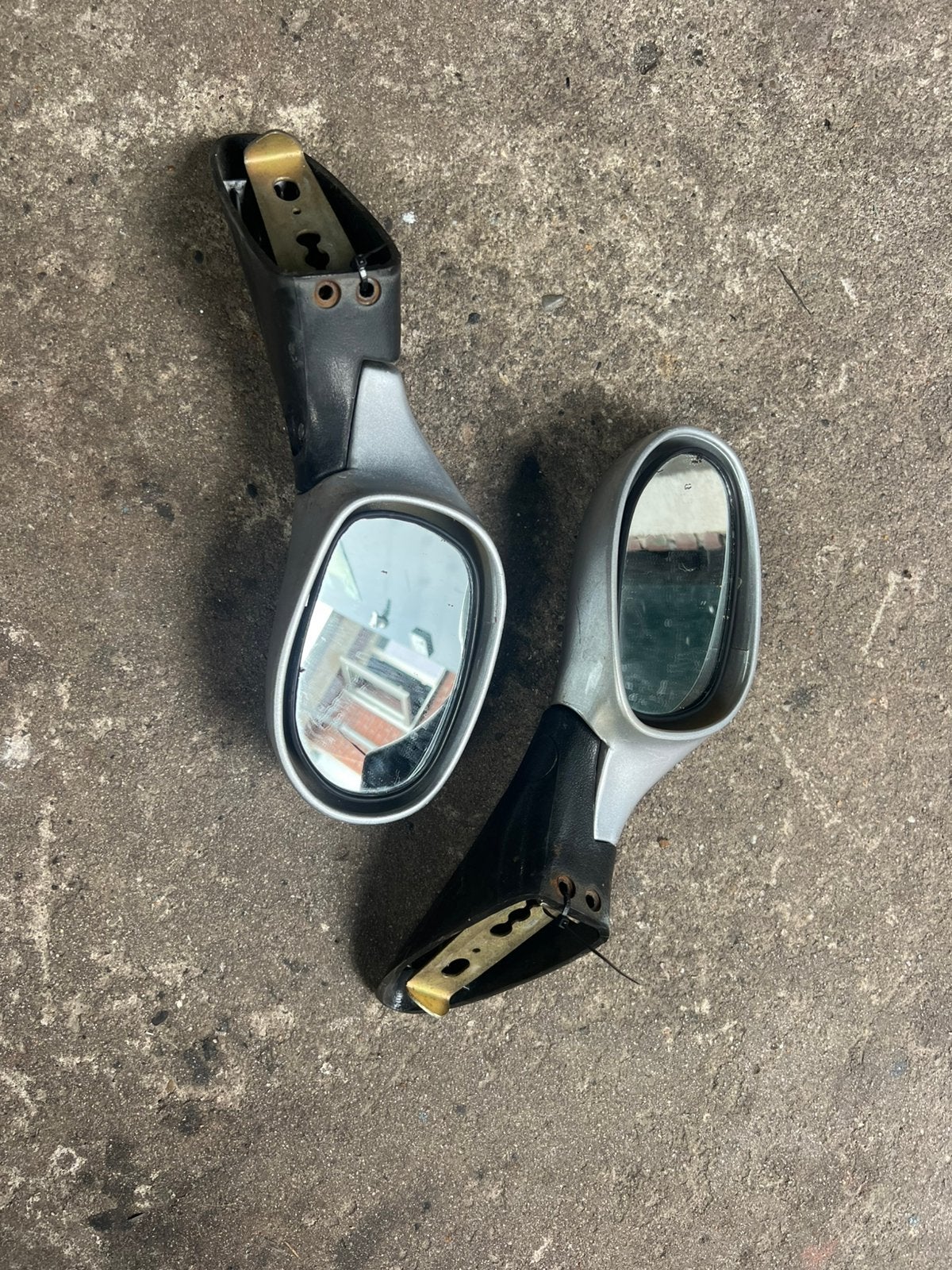 Spiegels voor brommobiel of motor universeel, Auto-onderdelen, Spiegels, Ophalen, Gebruikt