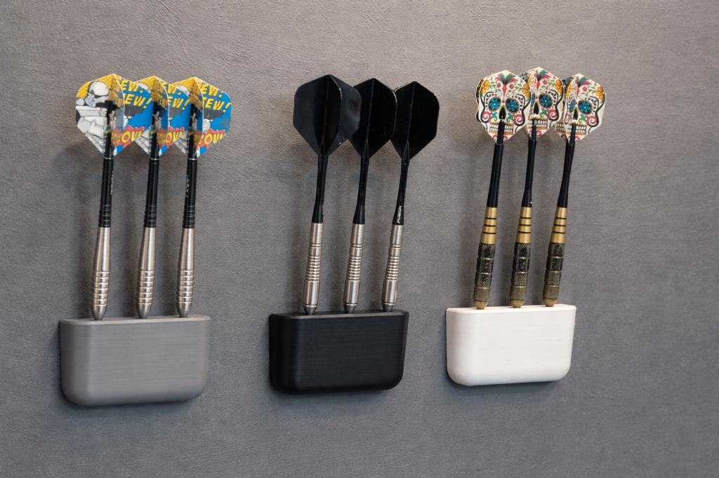Dartpijl houders / wandhouders – strak & netjes opbergen, Overige typen, Ophalen of Verzenden, SolidFlows 3D, Contact@solidflows3d.nl