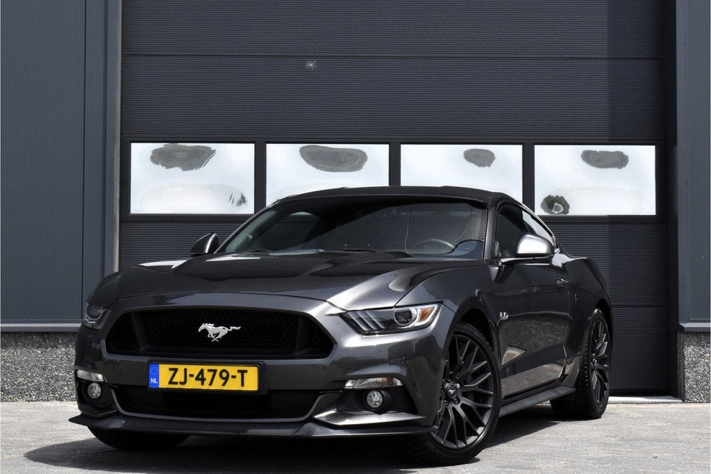 Ford Mustang Fastback 5.0 V8 GT EU geleverd! (bj 2016), Automaat, Achterwielaandrijving, Gebruikt, Leder