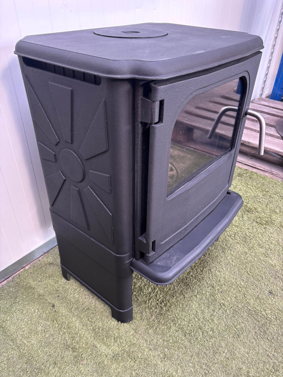Houtkachel gietijzer topstaat compleet, Tuin en Terras, Tuinhaarden, Ophalen