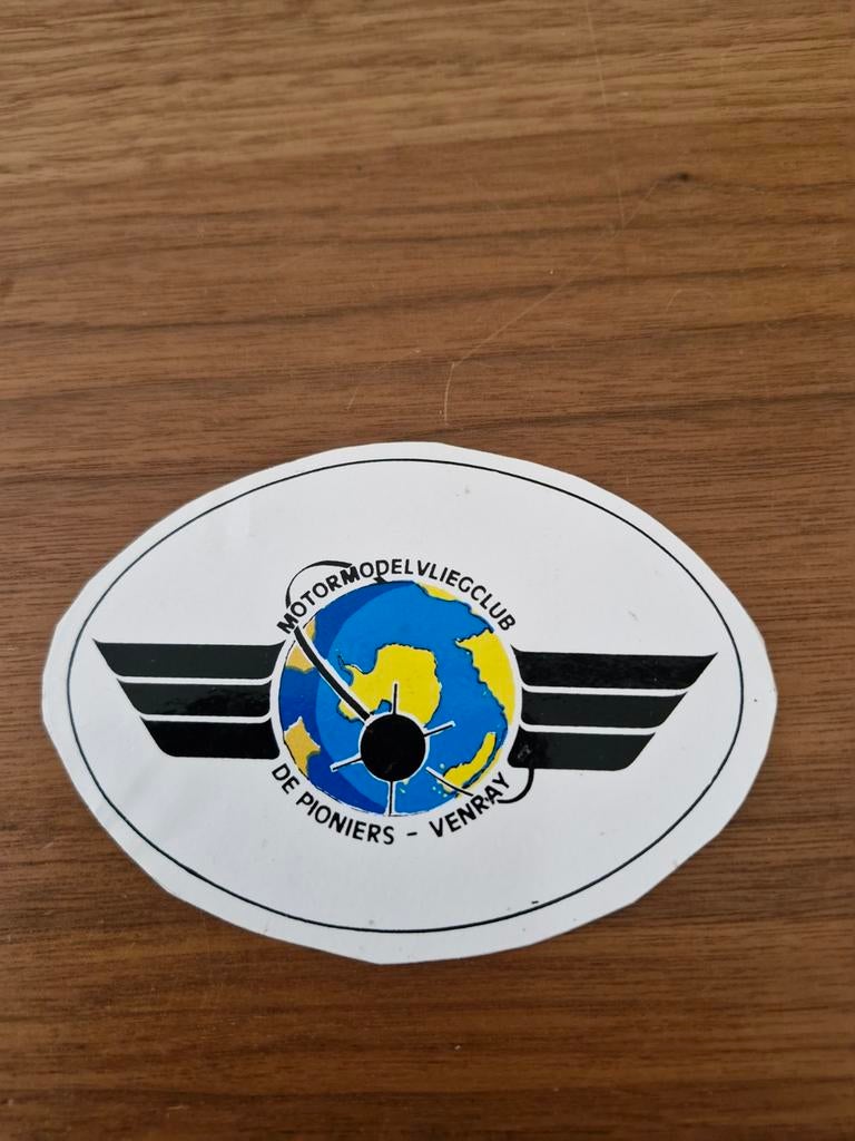 7647 Motor Modelvliegclub De Pioniers Venray Sticker, Ophalen of Verzenden