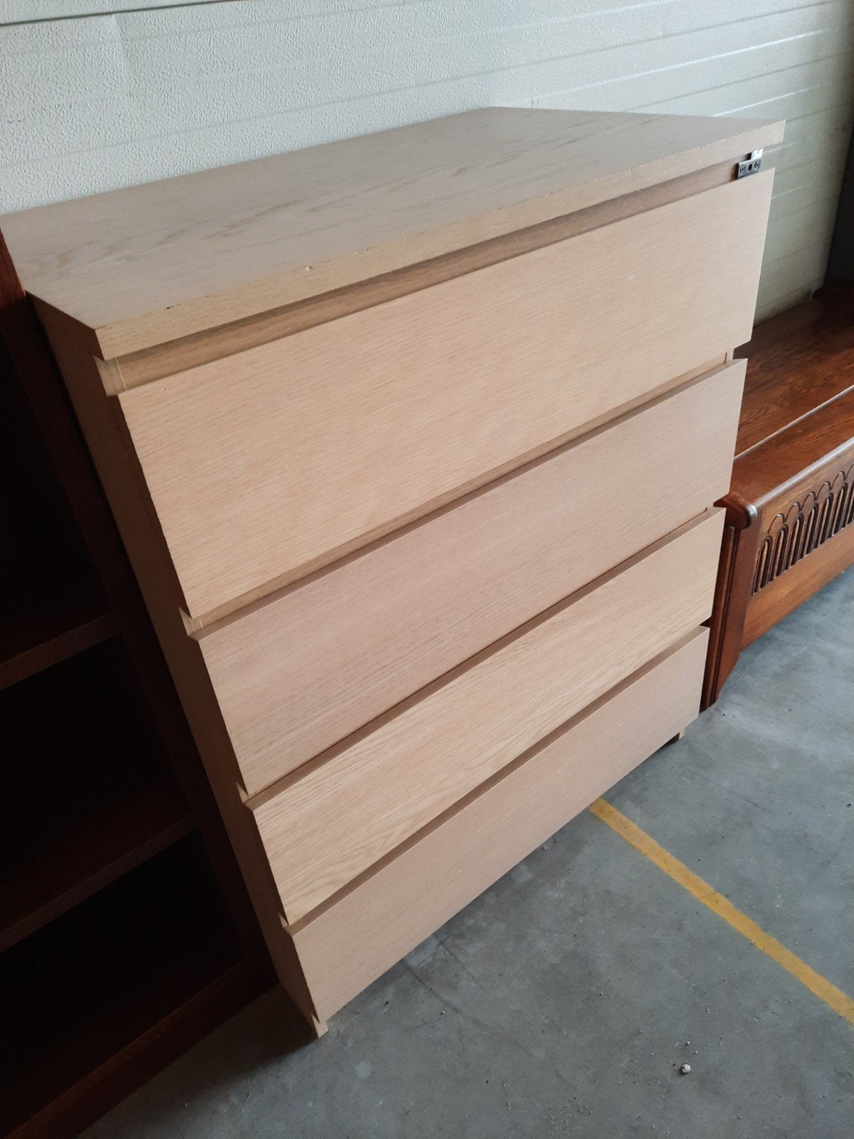 Ikea Malm ladekast met 4 laden, Ophalen, Gebruikt, 100 tot 150 cm, 50 tot 100 cm