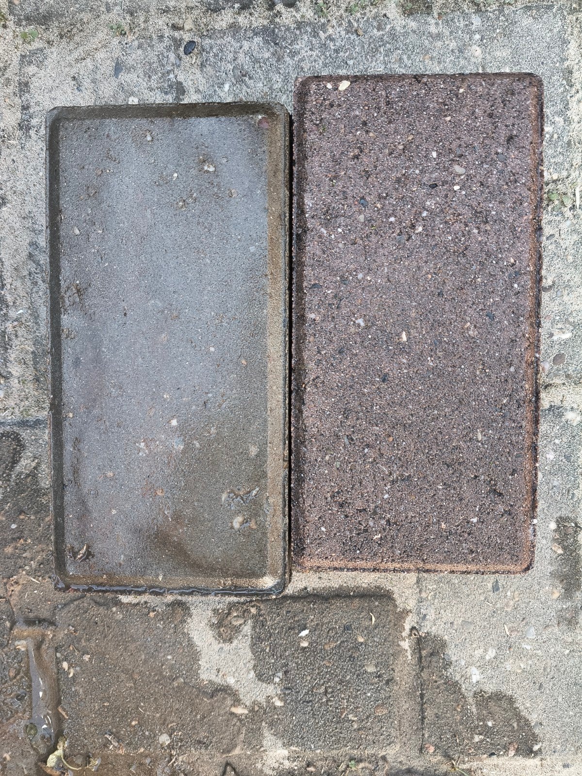 Betonklinkers Rood/Grijs - Gebruikt, Tuin en Terras, Ophalen, Gebruikt, Beton, Klinkers