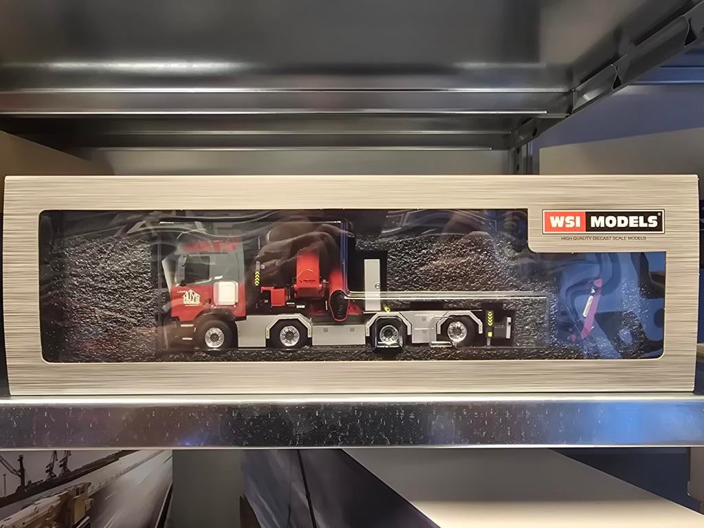 WSI Models, Louis Huys. SCANIA R HIGHLINE MET PALFINGER, Verzenden, Nieuw, Bus of Vrachtwagen, Wsi