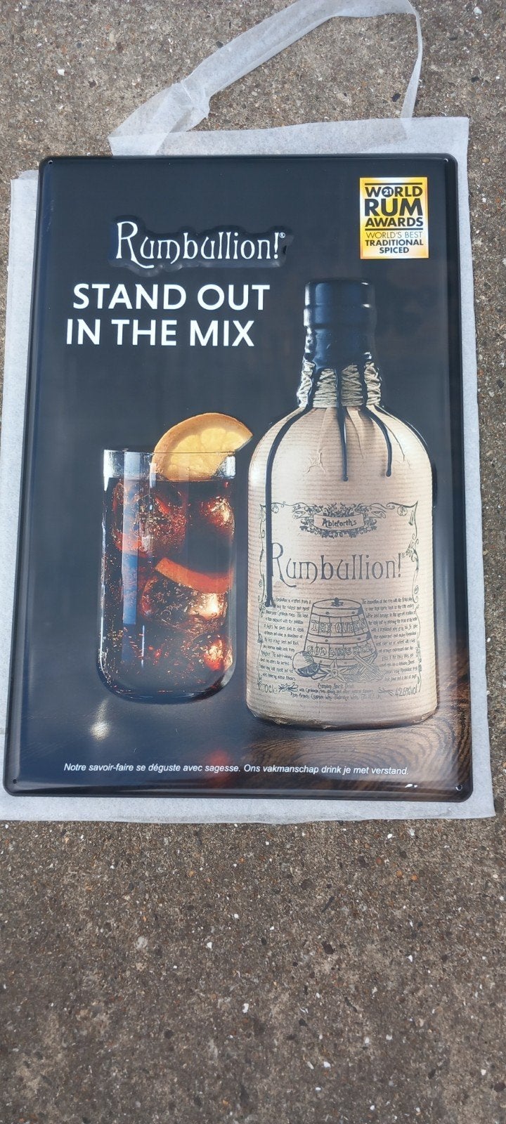 Reclame bord, Ophalen, Zo goed als nieuw, Reclamebord