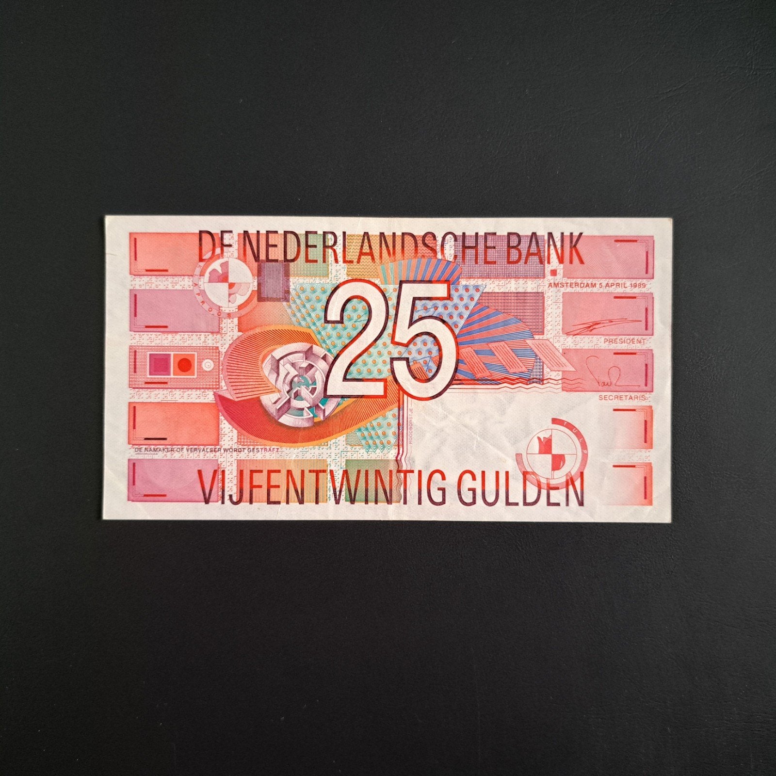 25 gulden Nederland #063, Verzenden, 25 gulden, Los biljet