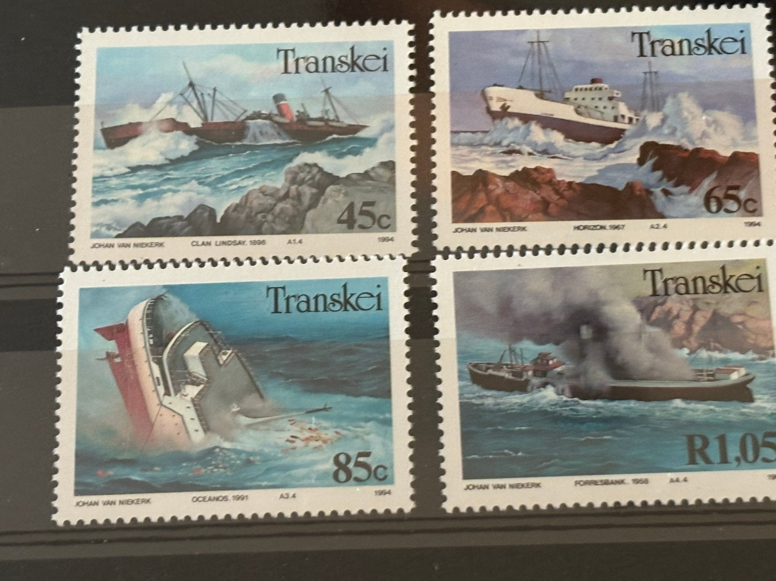 Schepen,Transkei 1994, Ophalen of Verzenden, Postfris, Overige thema's