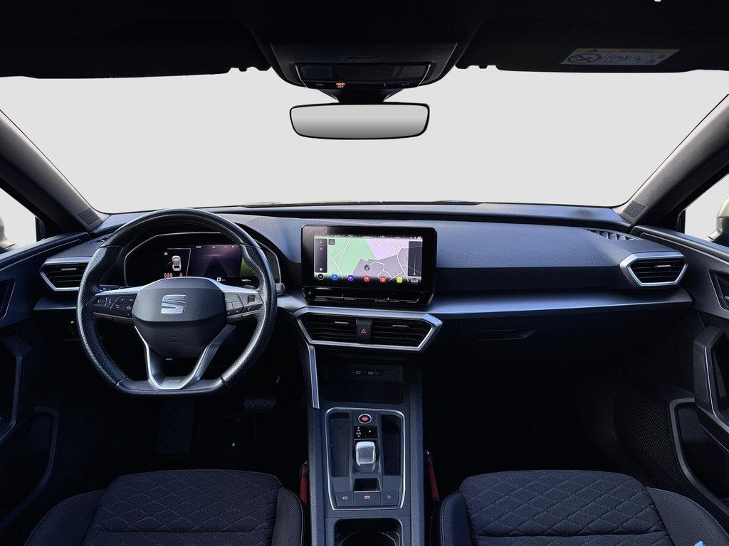 Seat Leon Sportstourer 1.0 eTSI FR | Carplay | Virtual | DAB, Auto's, Seat, Gebruikt, Leon, Leder en Stof, Zwart
