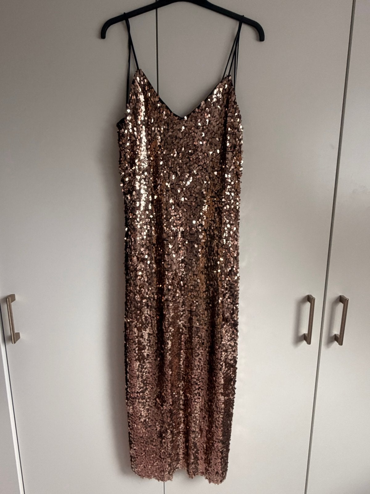 Rose Gouden Gala Jurk - Nieuw - Maat L, Maat 42/44 (L), Nieuw, Ophalen of Verzenden, Roze