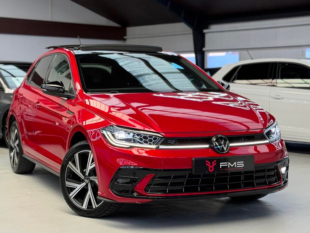Volkswagen Polo 1.0 TSI R-Line Panorama CarPlay, Stof, Gebruikt, Zwart, 95 pk