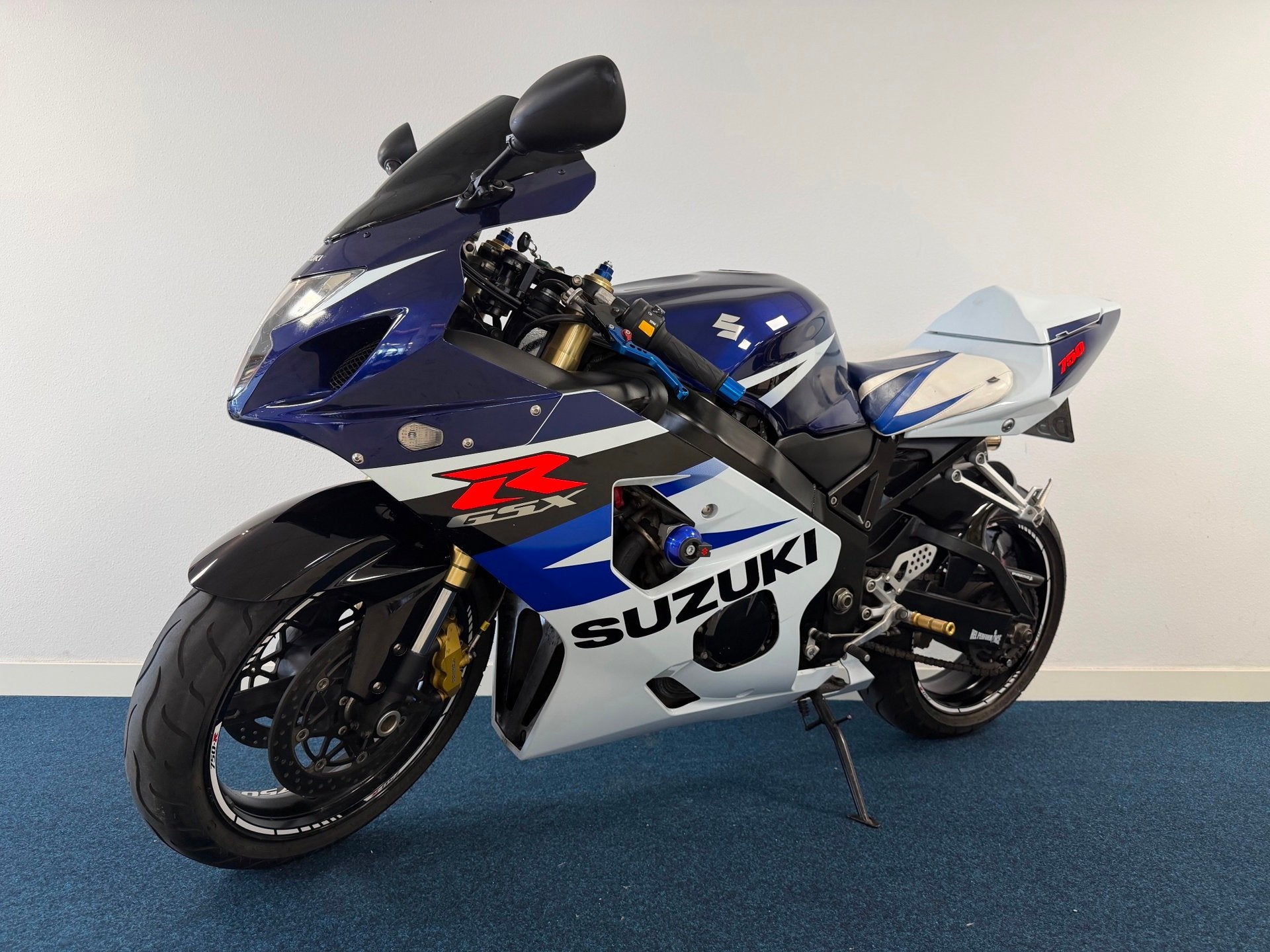 Suzuki Sport GSX-R 750 / K5 / BLAUW - WIT / 28.000 KM, Motoren, Sportuitlaat, 749 cc, Sport, Meer dan 35 kW