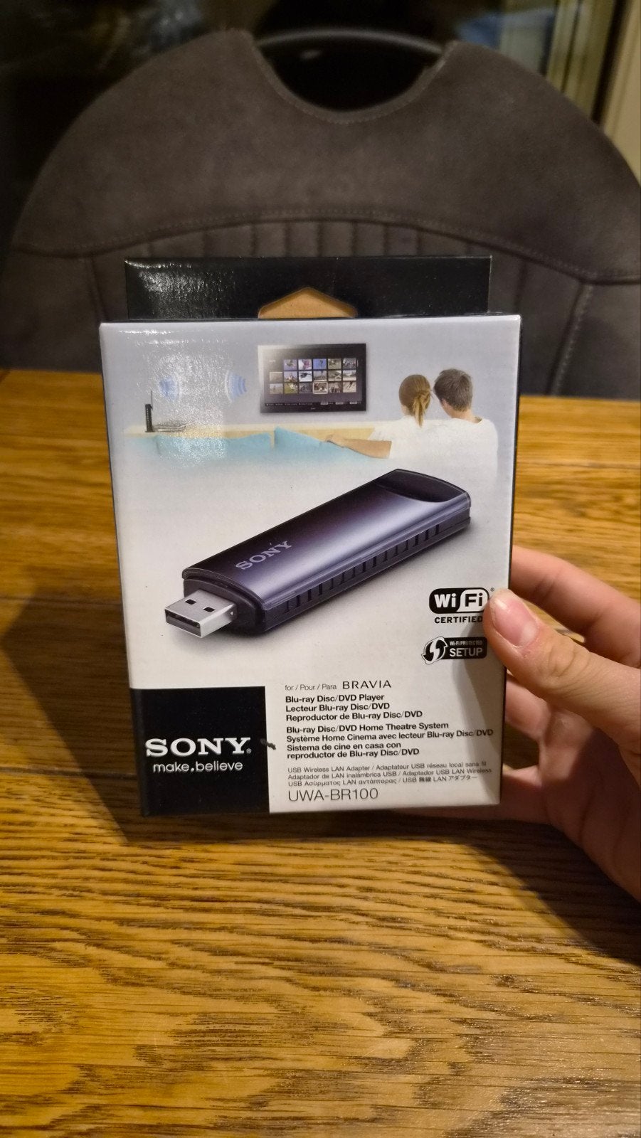 Sony UWA-BR100 originele USB WiFi adapter voor Bluray, Computers en Software, Ophalen of Verzenden, Nieuw