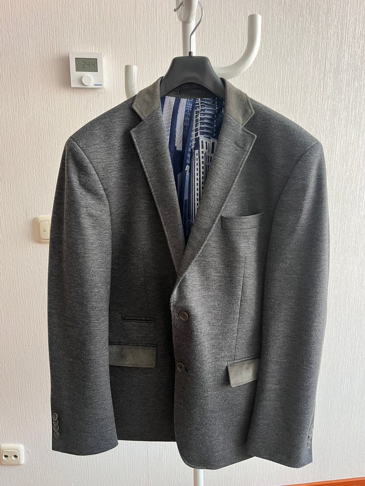 Prachtig colbert heren, maat 52, kleur antraciet grijs, Kleding | Heren, Ophalen of Verzenden, Zo goed als nieuw, Maat 52/54 (L)