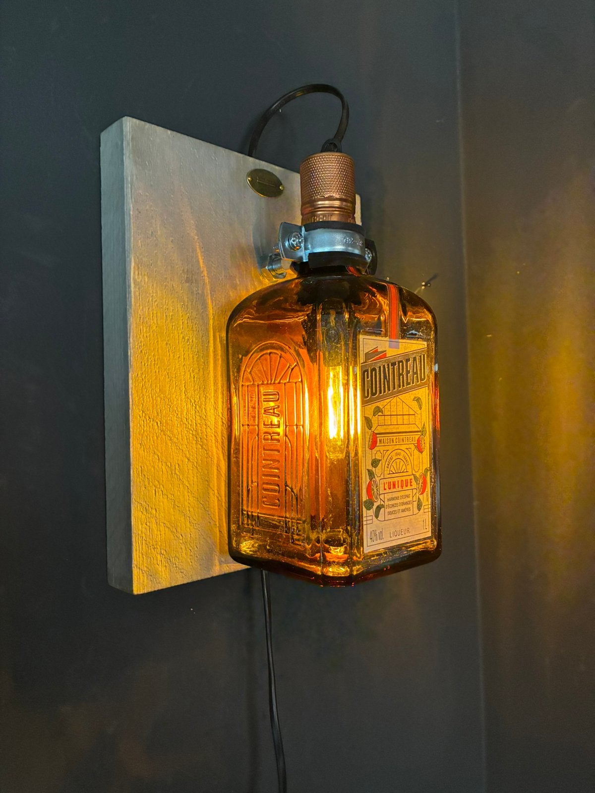 Cointreau Wandlamp, Met schakelaar, Nieuw, Wandlamp, Glas
