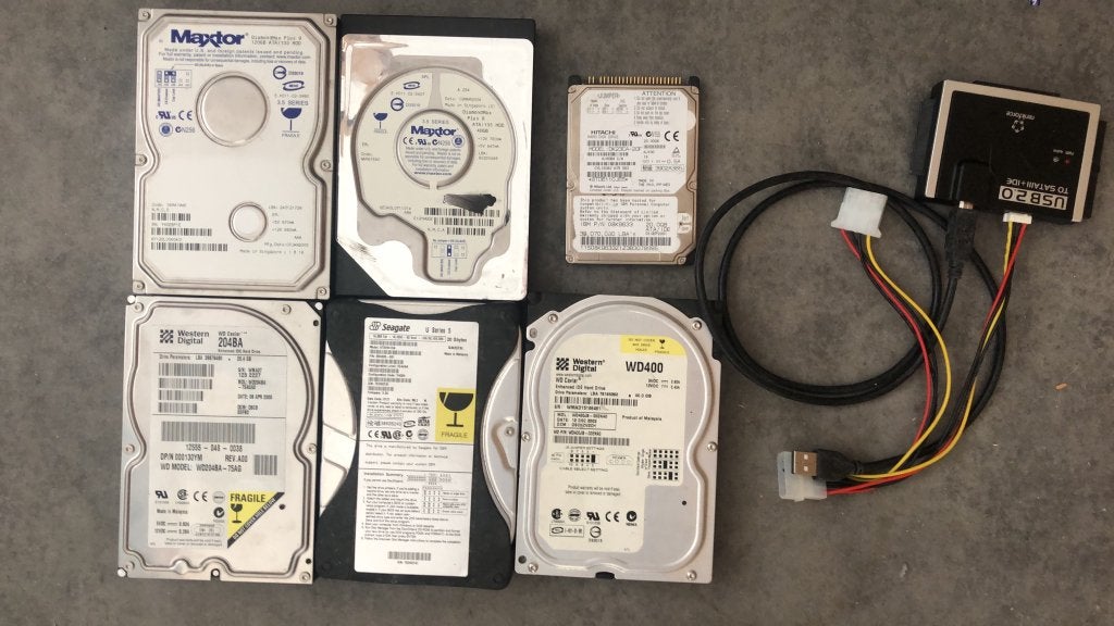 Set van 6 Vintage IDE Harde Schijven (o.a. WD/Seagate), Computers en Software, Intern, Gebruikt, HDD, Desktop