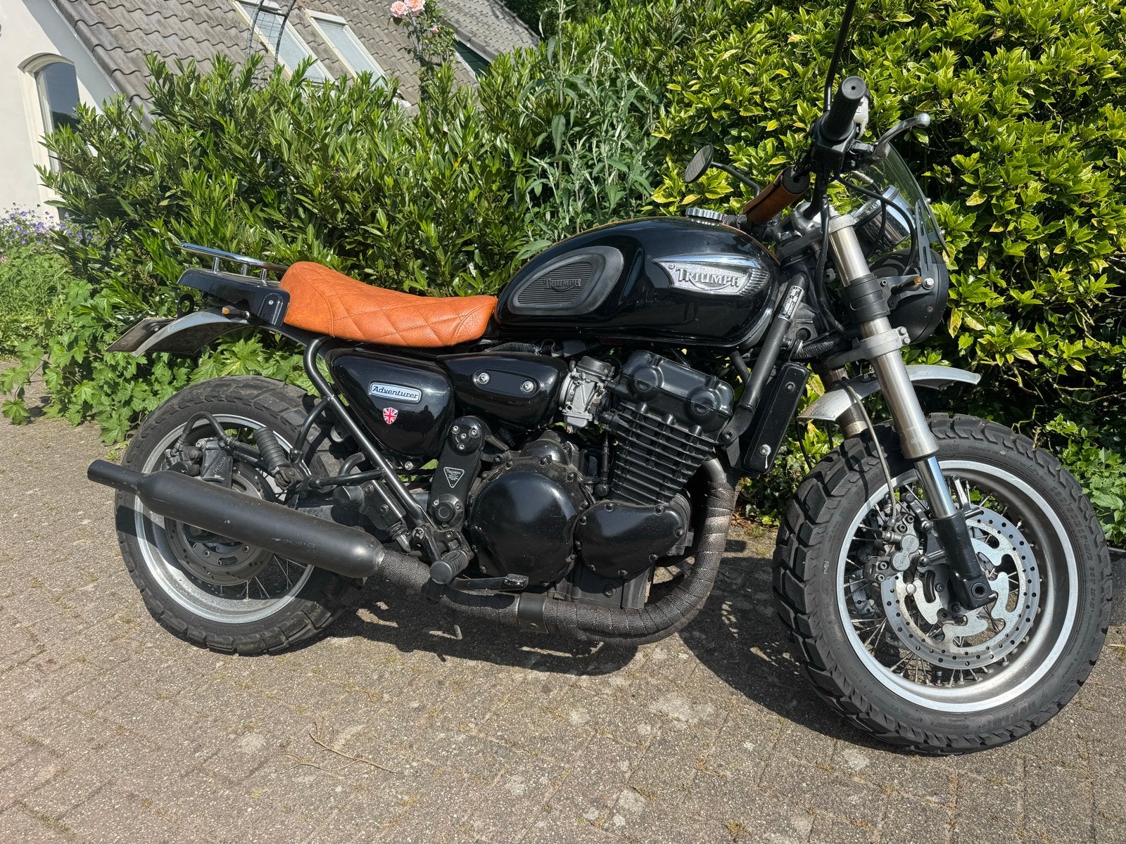 Prachtige Triumph Scrambler/Caferacer 900 - 3 Cilinder, Gebruikt, 3 cilinders, Particulier, Overig