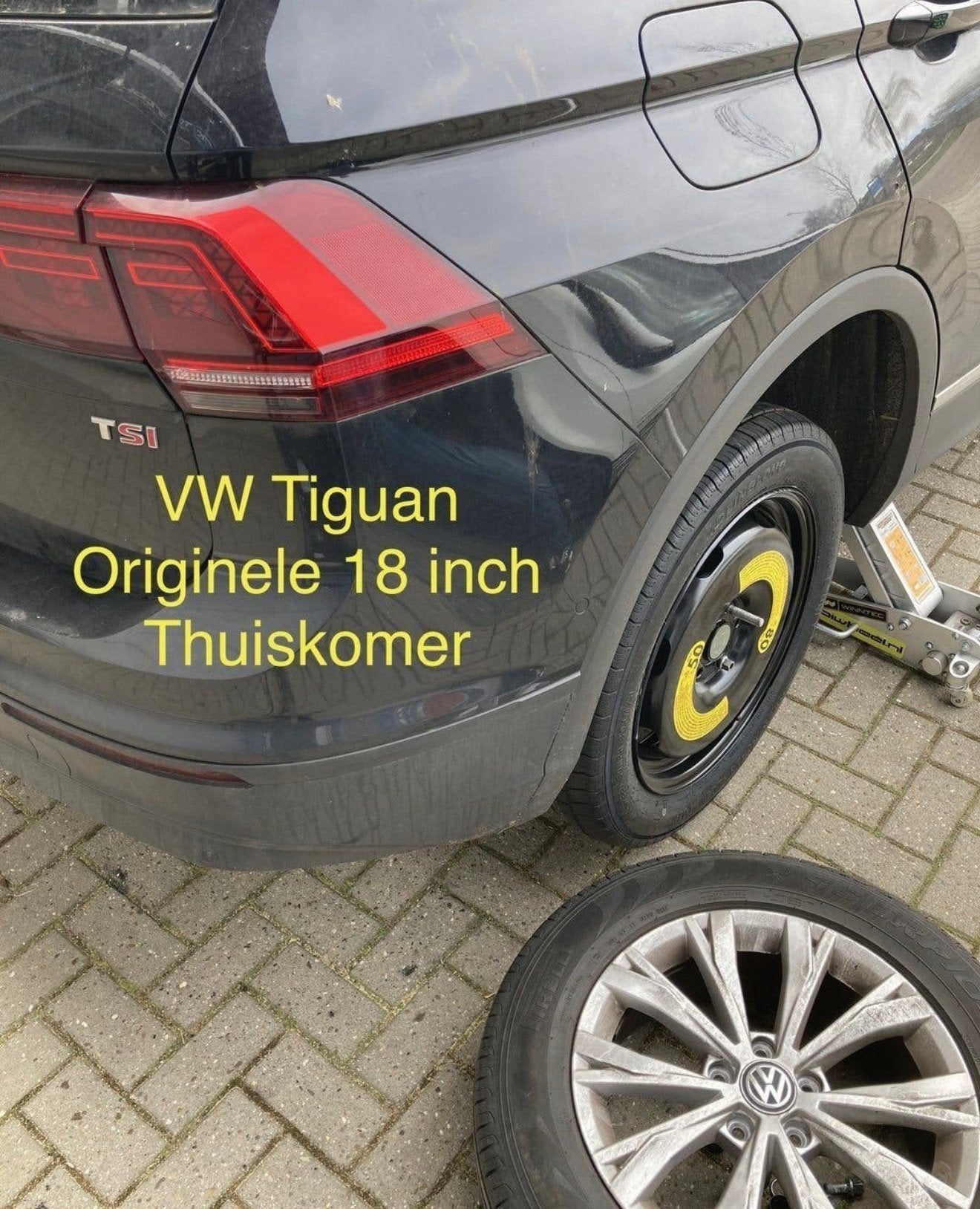 Thuiskomer Reservewiel VW Tiguan T-Roc(reservewiel,thuiskom), Ophalen
