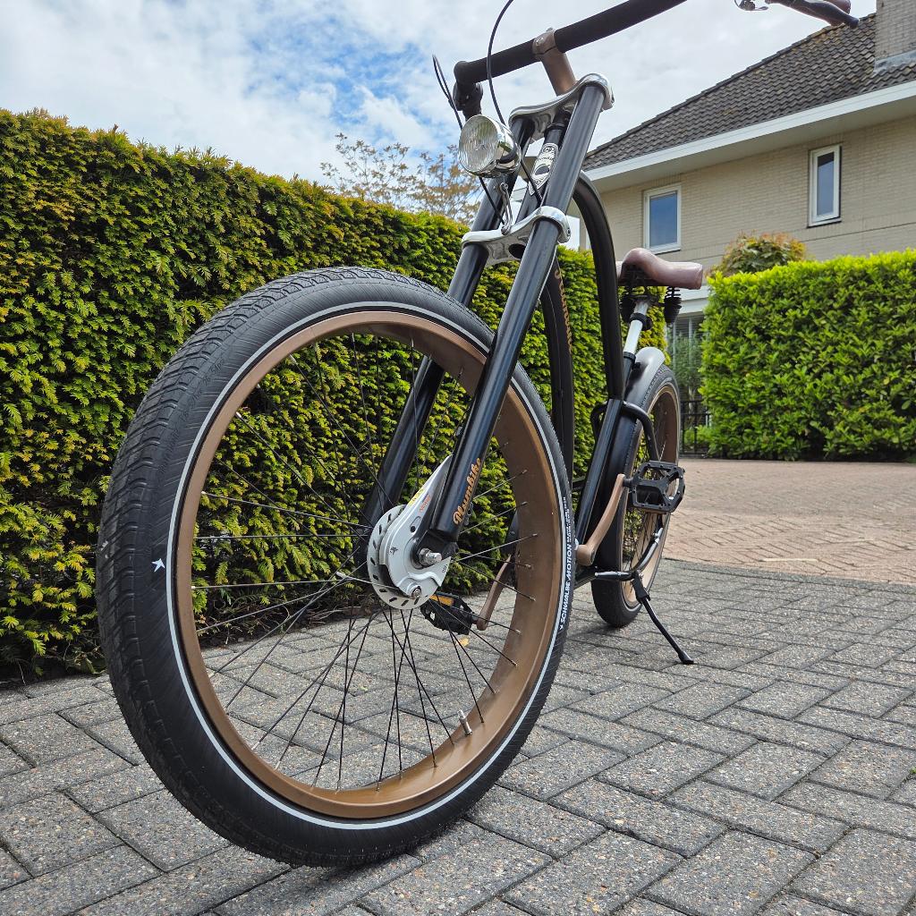 Plumbike Custom Chopper – NIEUWSTAAT, Ophalen, Plumbike, Heren, Aluminium