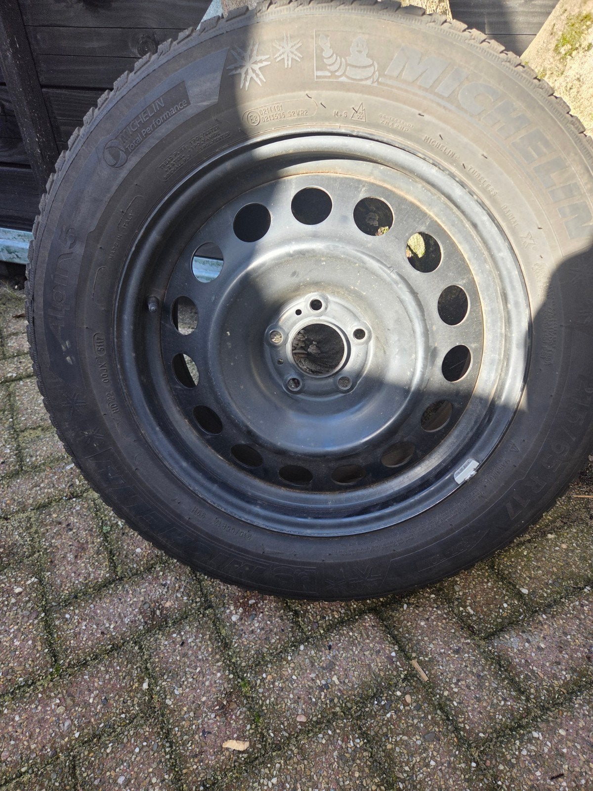 4 stuks winterbanden met velg voor Peugeot 3008, Ophalen, 215 mm, Winterbanden, Banden en Velgen