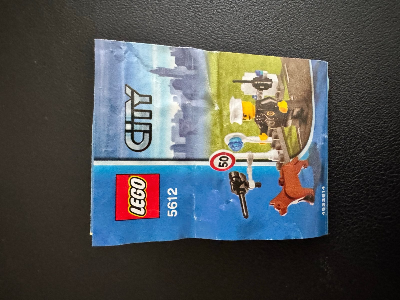 Lego City 5612 Politieagent met hond en radar, Lego, Ophalen of Verzenden, Compleet, Complete set