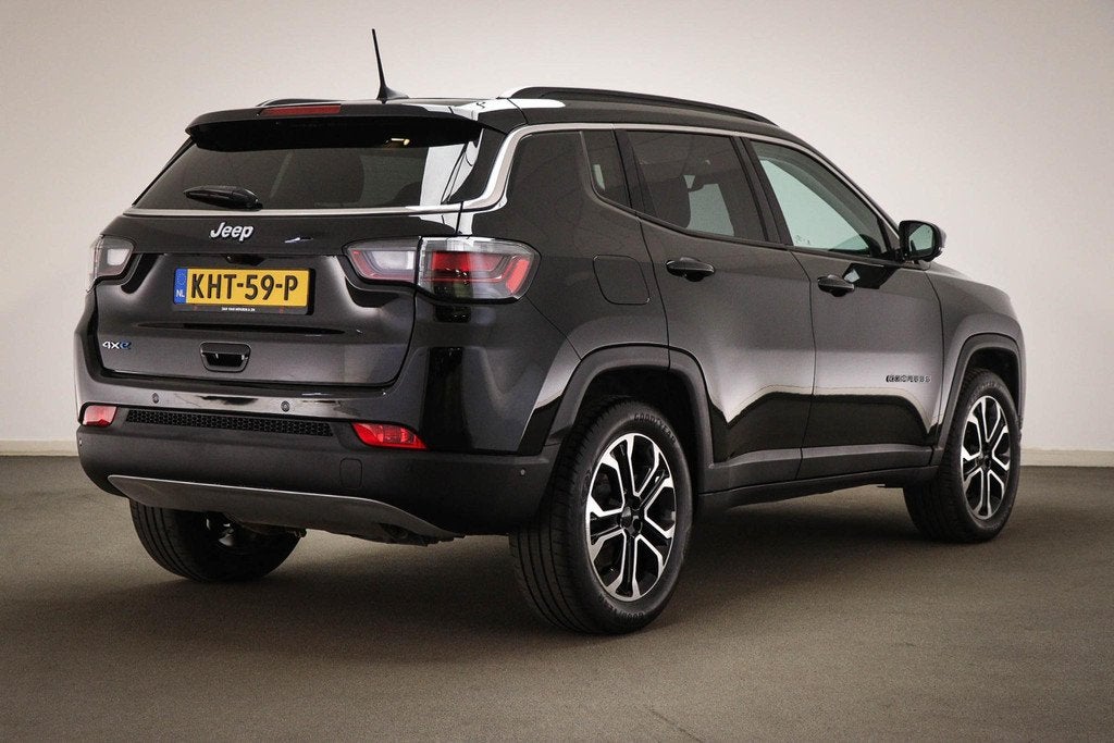 Jeep Compass 4xe 190 Plug-in Hybrid Electric Night Eagle | S, Auto's, Jeep, Automaat, Met garantie (alle), Leder en Stof, Zwart
