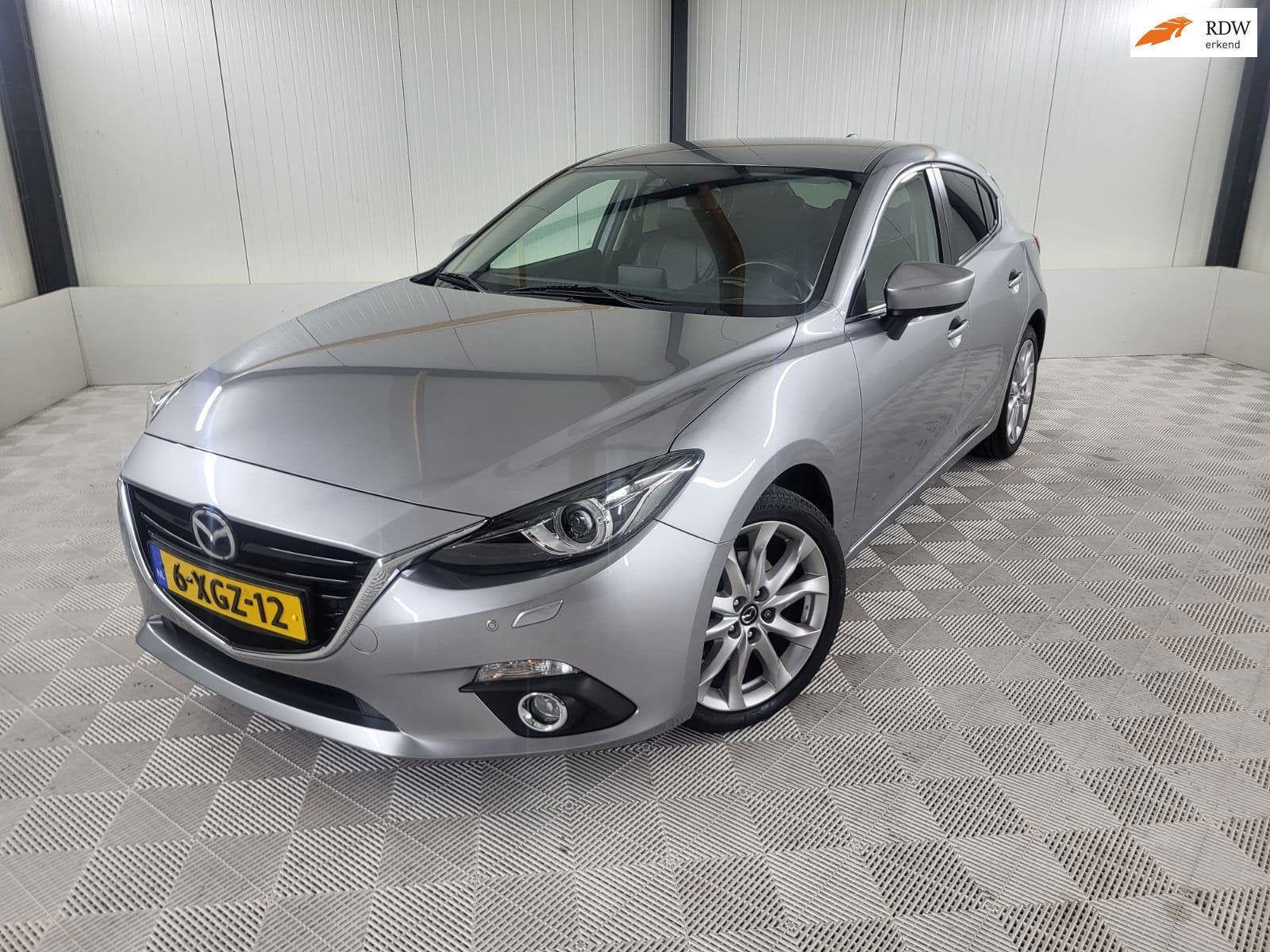 Mazda 3 2.0 GT-M, Leder, Navigatie, Parkeersensoren Bose sou, Auto's, Mazda, Voorwielaandrijving, Gebruikt, Zwart, 4 cilinders
