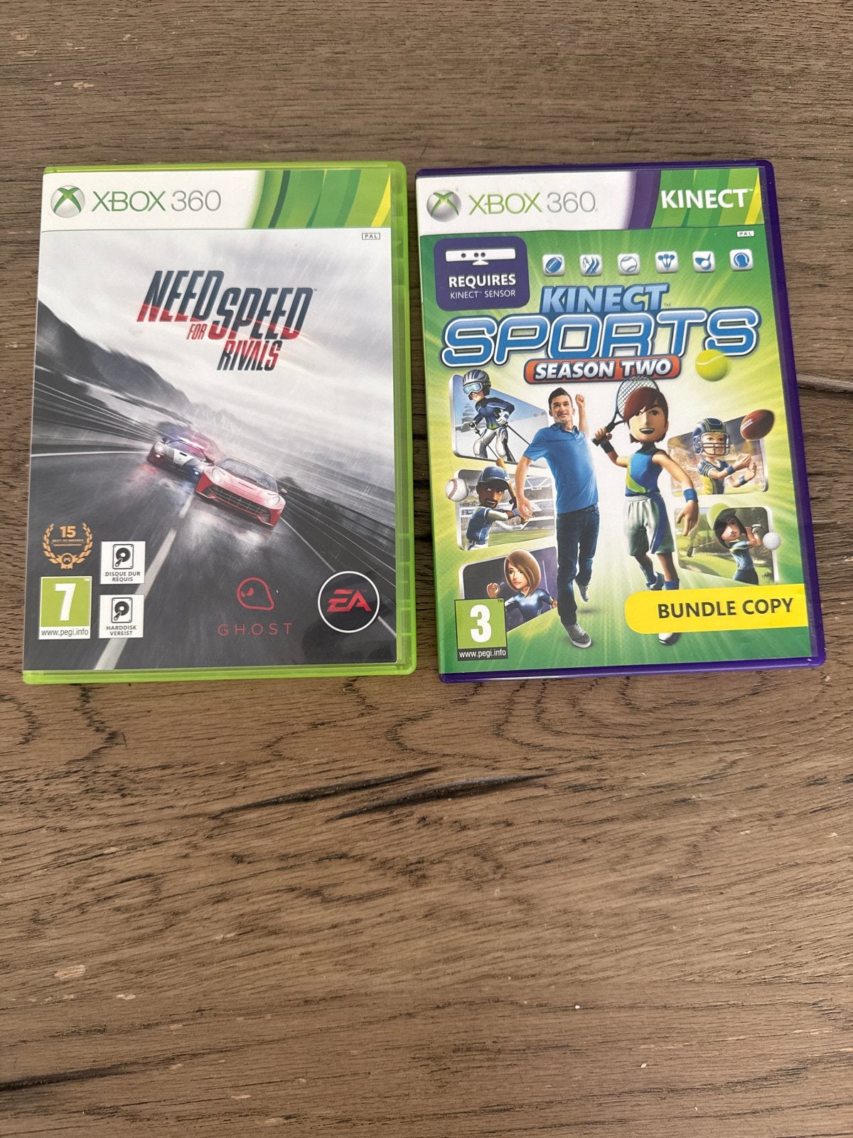 Xbox 360 games 3xNeedforSpeedRivals Kinect Sports S2 p.s, Ophalen, Online, Gebruikt, Racen en Vliegen
