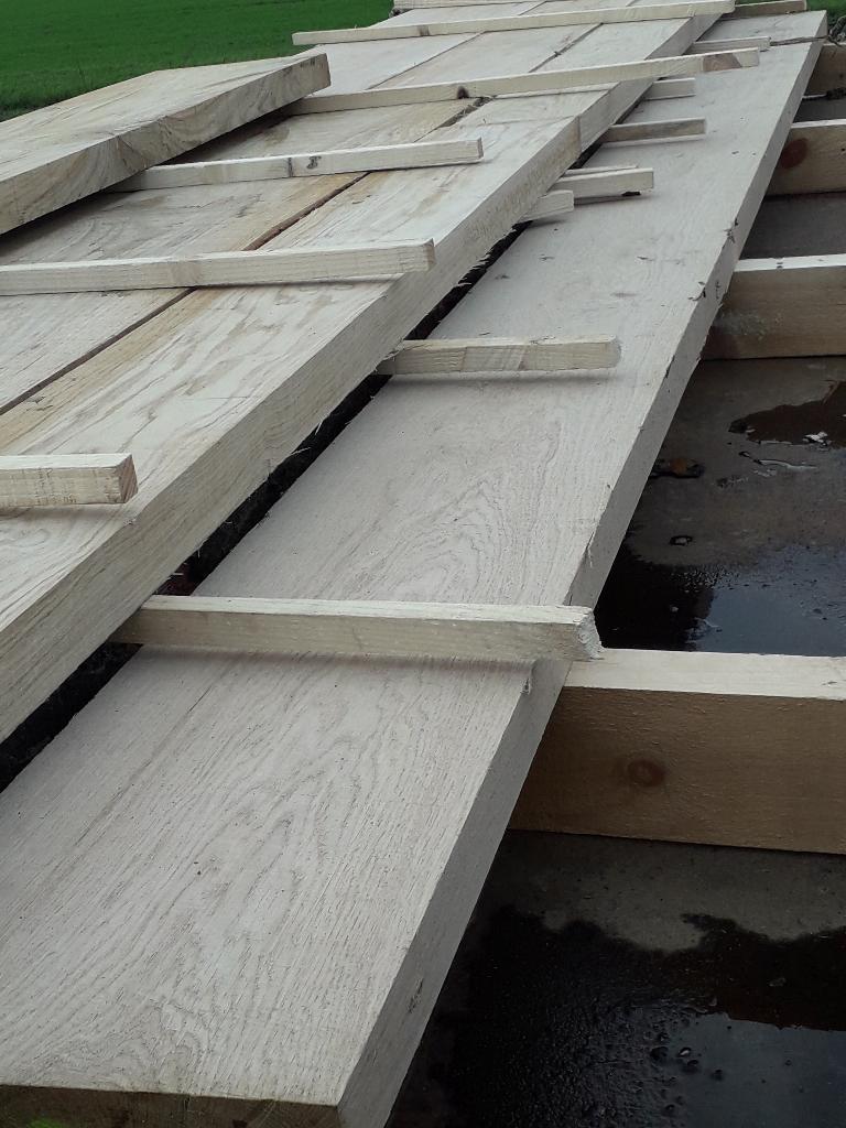 te koop: eiken planken/balken, Doe-het-zelf en Verbouw, Hout en Planken, Ophalen, Eiken, Nieuw, Plank