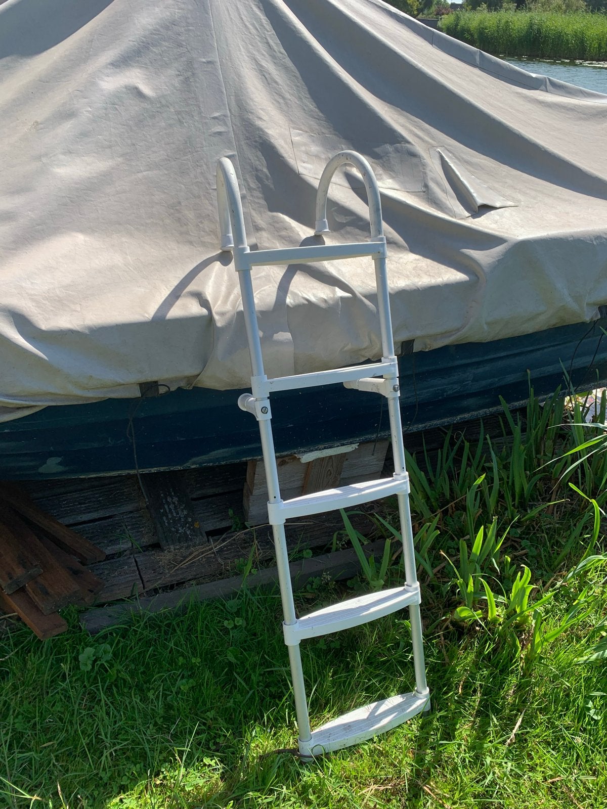 Opvouwbaar boottrapje 130 cm met 5 treden, Ophalen, Gebruikt, Overige typen