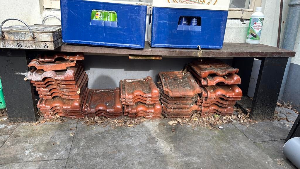 Gratis dakpannen gelazuurd, Steen of Klei, Ophalen of Verzenden, Zo goed als nieuw, 15 m² of meer