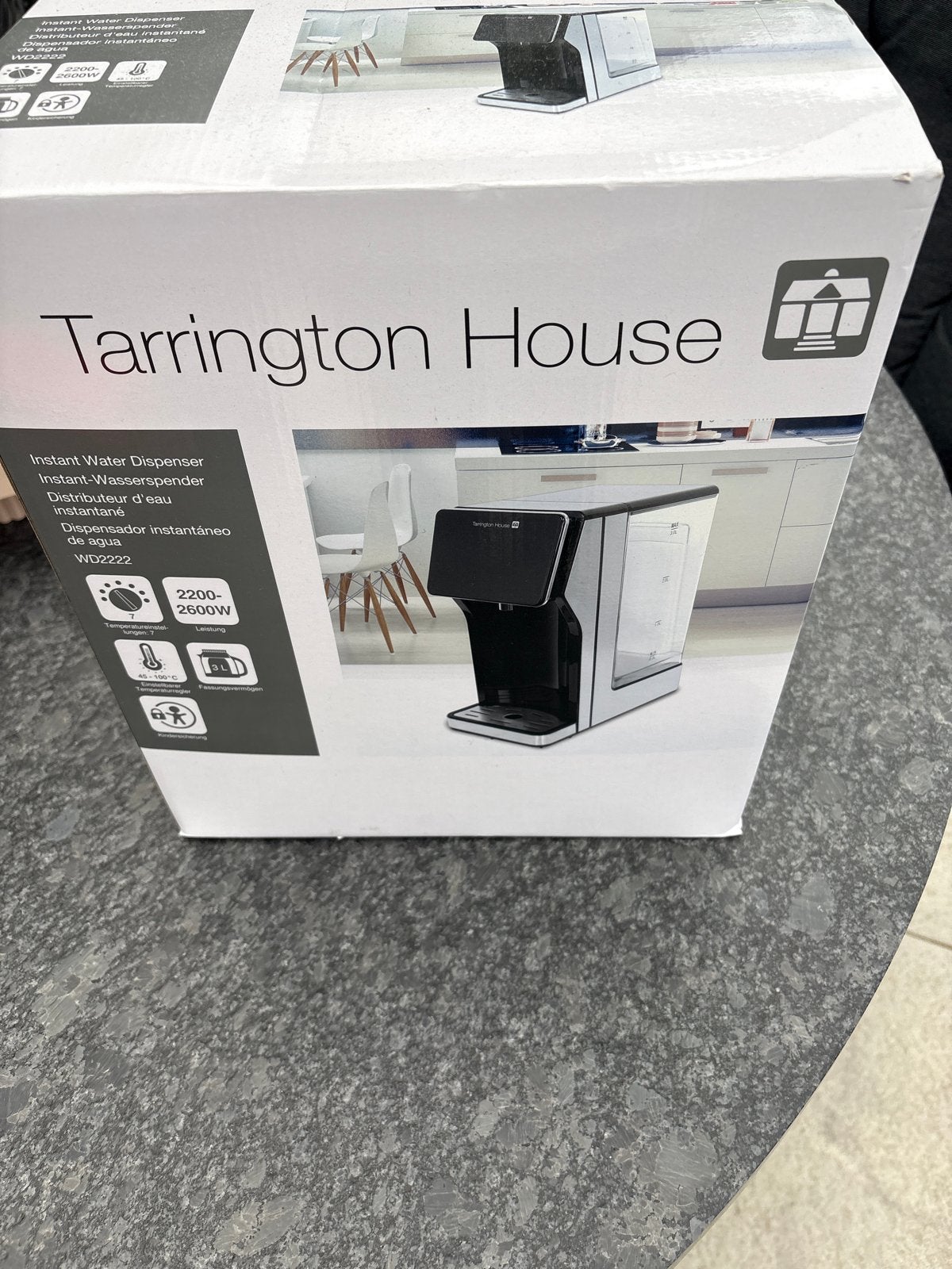 Tarrington House Instant Water Dispenser WD2222, 2 liter of meer, Ophalen, Nieuw