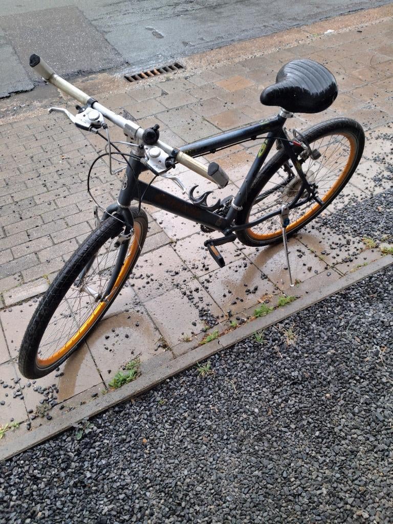 Gazelle Playa 7000,Gebruikte herenfiets met gouden velgen, Ophalen