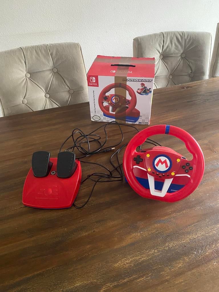 Nintendo Switch Stuur met Pedalen voor Mario Kart, Ophalen, Zo goed als nieuw, Met 1 controller, Switch Original