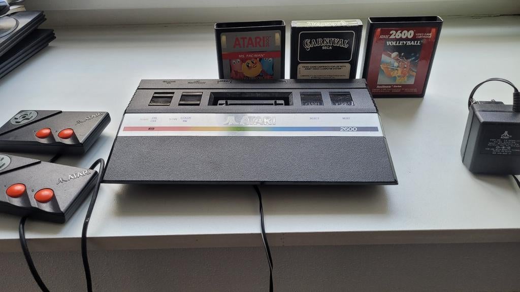 atari 2600, Spelcomputers en Games, Spelcomputers | Atari, Met 2 controllers, Ophalen of Verzenden, Atari 2600, Gebruikt