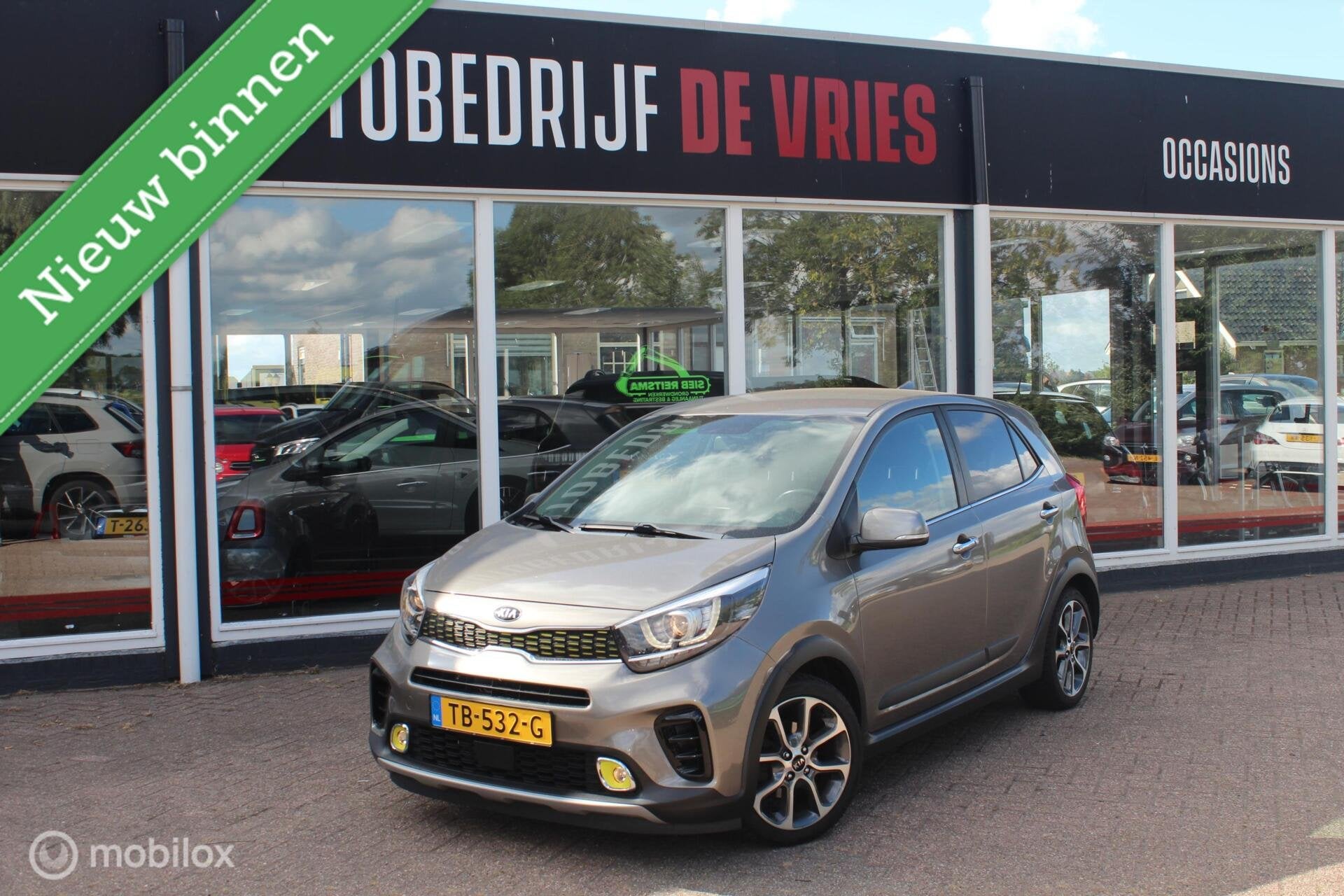 Kia Picanto 1.2 CVVT X-Line Full Options Leder/Camera/Carpla, Auto's, Voorwielaandrijving, Gebruikt, Euro 6, 4 cilinders