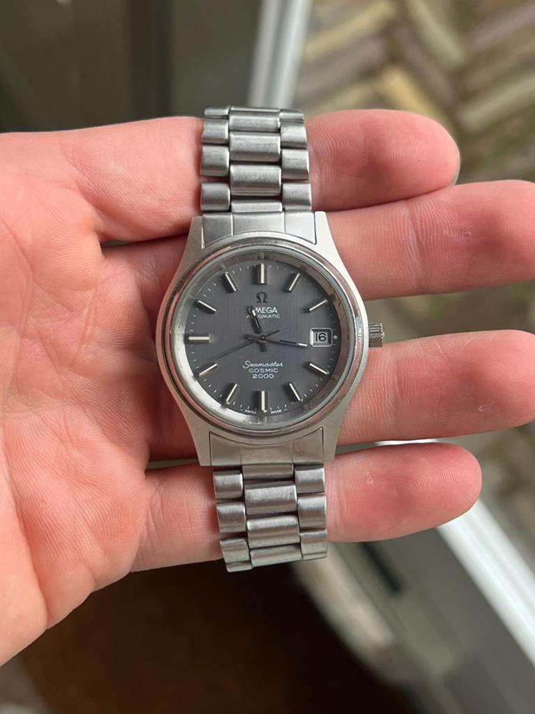 Omega Seamaster Automatic - 166.128 - Grijze Wijzerplaat, Ophalen of Verzenden, Gebruikt, Staal, Omega