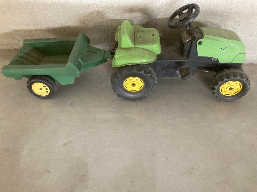 groene tractor met aanhanger Farmer., Kinderen en Baby's, Ophalen, Gebruikt