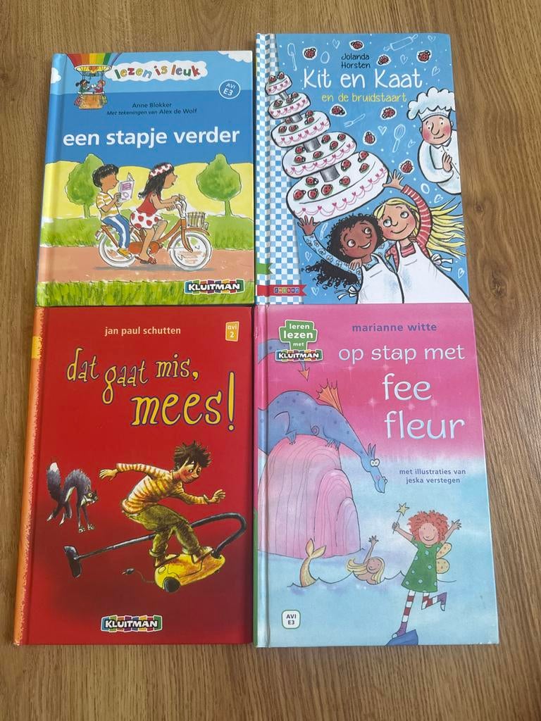 4x Leren lezen boeken - Kluitman en Zwijsen, Ophalen, Gelezen