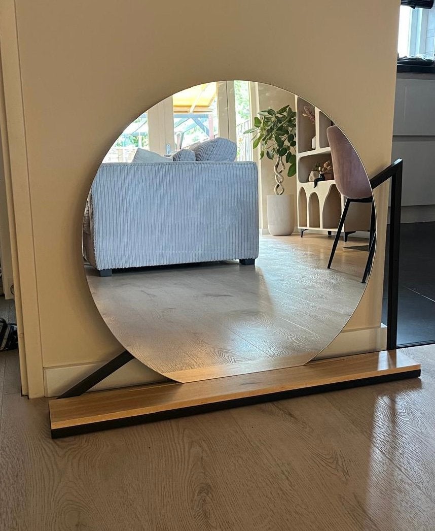 Wandspiegel, Ophalen, Zo goed als nieuw, Minder dan 100 cm, Rechthoekig