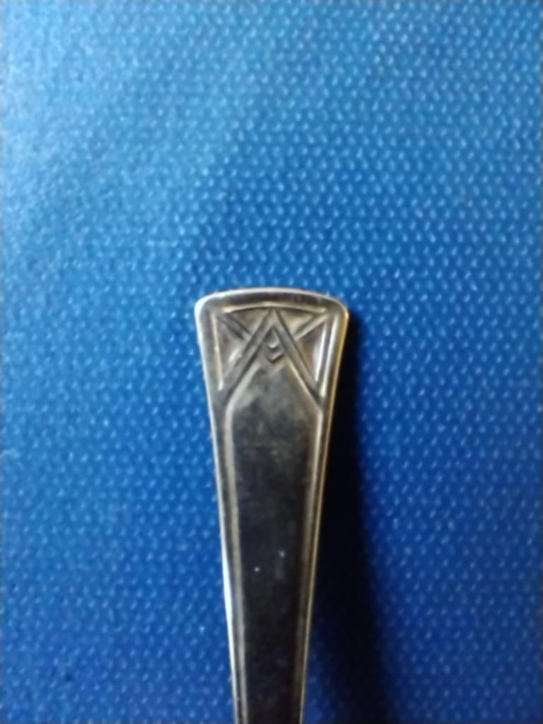 set verzilverde lepeltjes, Art Deco (2 lepeltjes), Ophalen of Verzenden
