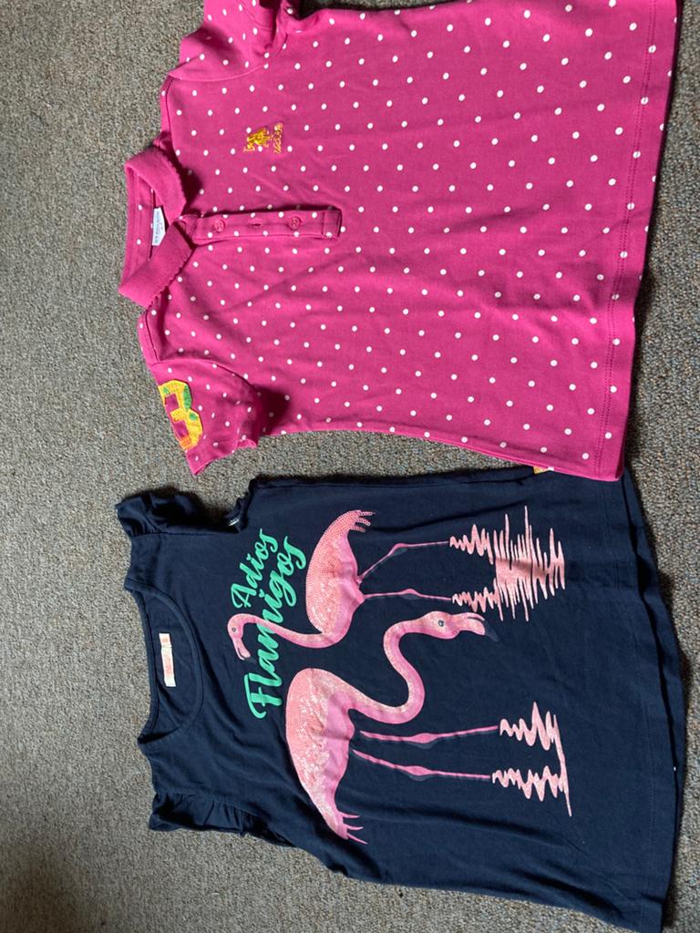 1x tshirt 1x poloshirt 152/158, Kinderen en Baby's, Kinderkleding | Maat 152, Ophalen of Verzenden, Zo goed als nieuw, Meisje
