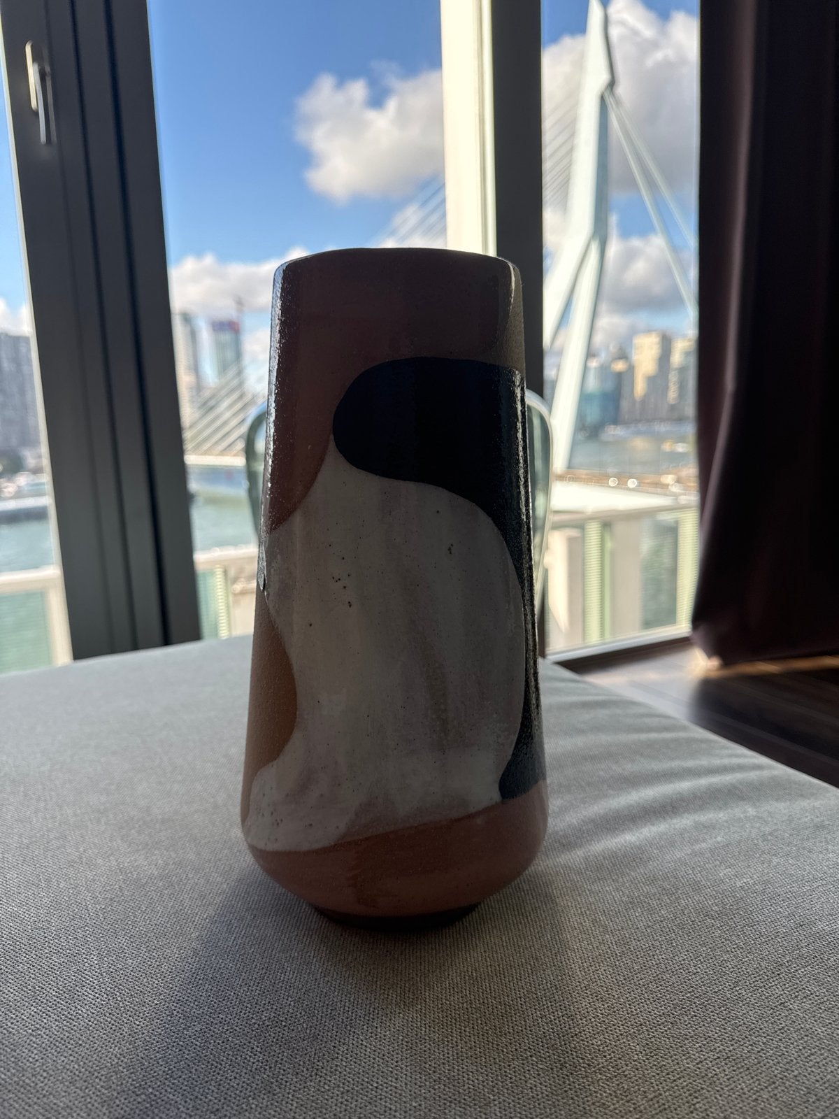 HK Living vaas diverse kleuren 31cm hoog, Huis en Inrichting, 31 cm, Ophalen of Verzenden, Zo goed als nieuw, Steen/keramiek
