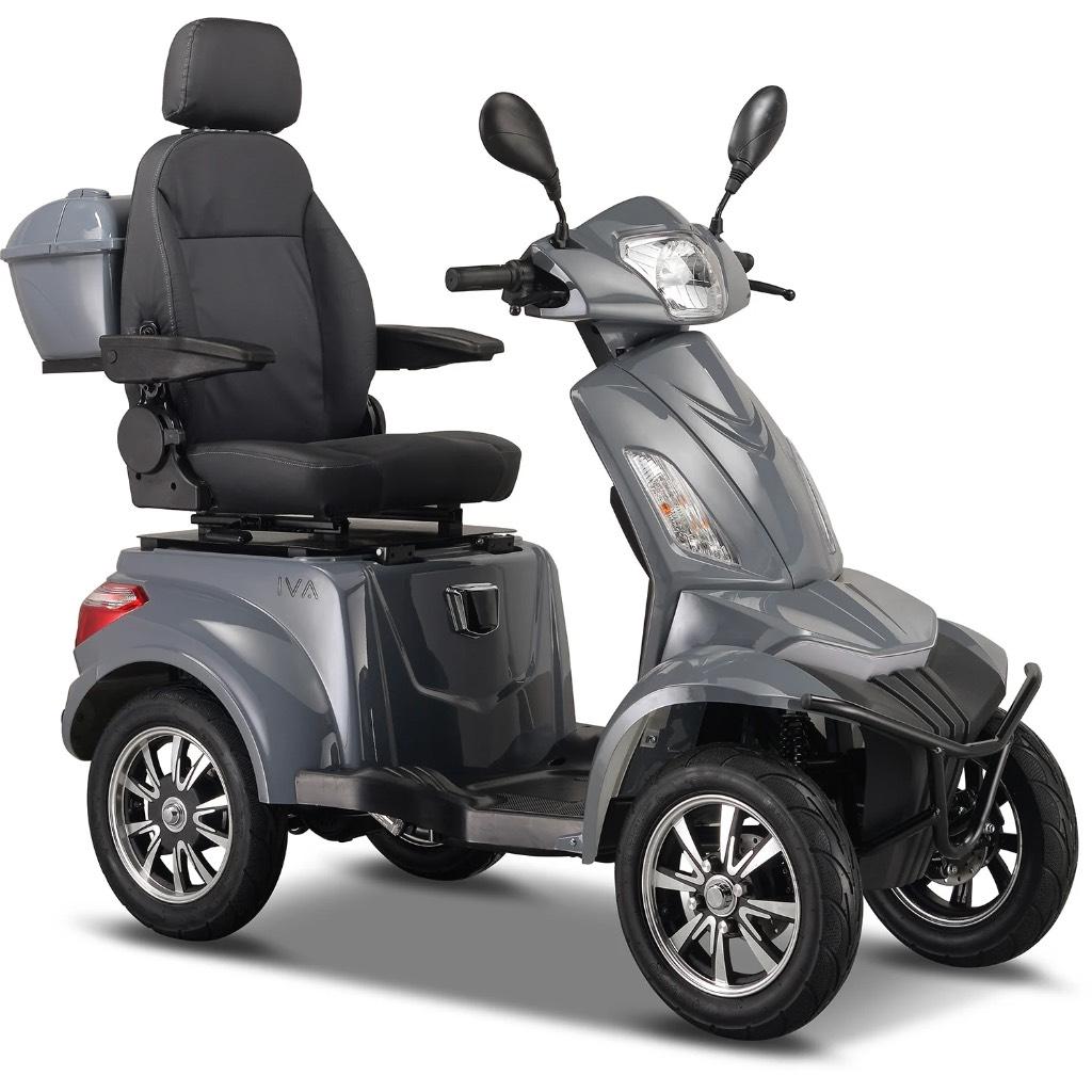 Scootmobiel IVA S1000 | 25 km/u | Uitneembare Accu | 4-wiel, Overige merken, Nieuw, Ophalen of Verzenden, 16 km/u of meer
