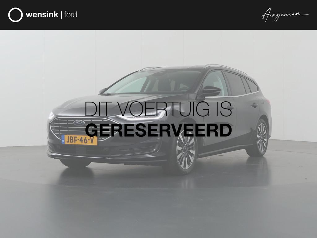 Ford Focus Wagon 1.0 EcoBoost Hybrid Titanium X | Winterpakk, Gebruikt, Zwart, Origineel Nederlands, Handgeschakeld