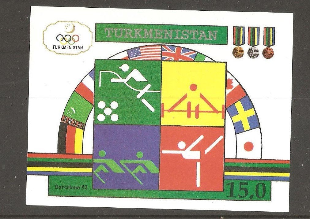 turkmenistan, Ophalen of Verzenden, Postfris, Sport
