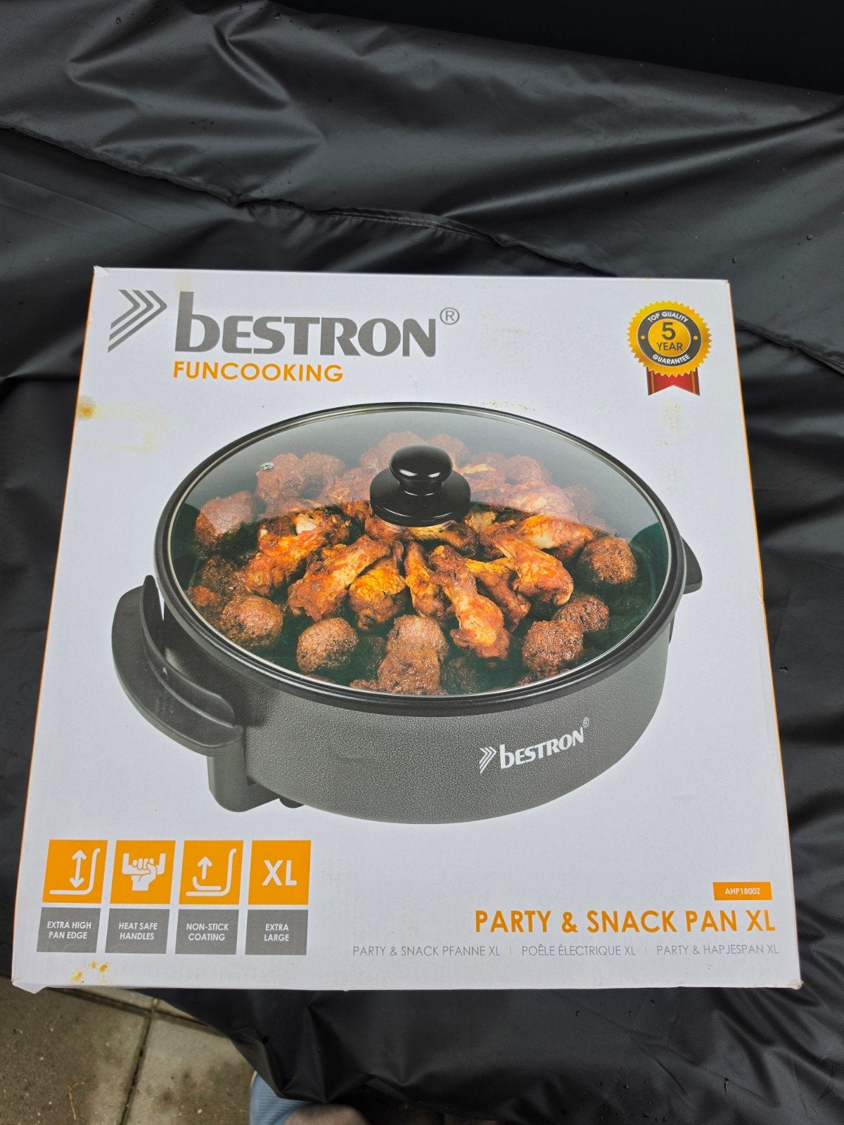 party en hapjespan xl Bestron AHP1800Z, Ophalen, Zo goed als nieuw