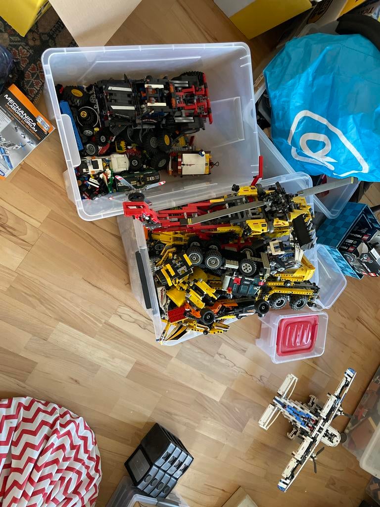 Lego Technic diverse projecten, Ophalen, Gebruikt, Losse stenen, Lego
