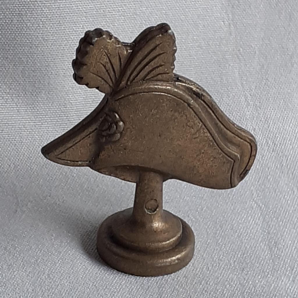 Messing zegelstempel, "Hoed", Antiek en Kunst, Curiosa en Brocante, Ophalen of Verzenden